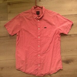 RVCA Men's Coral Button Down Shirt